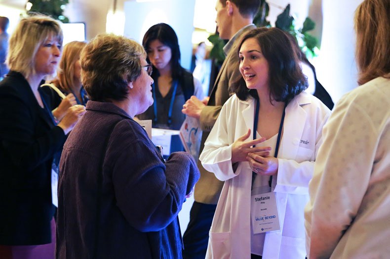 doctor speaking with members